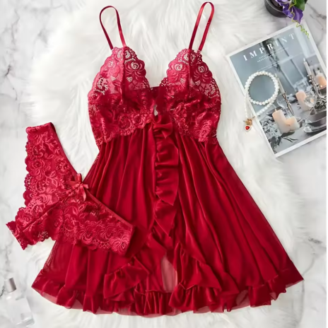 Lace Babydoll Set